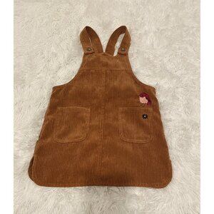 Brown Corduroy Overall Dress 18-24 Months